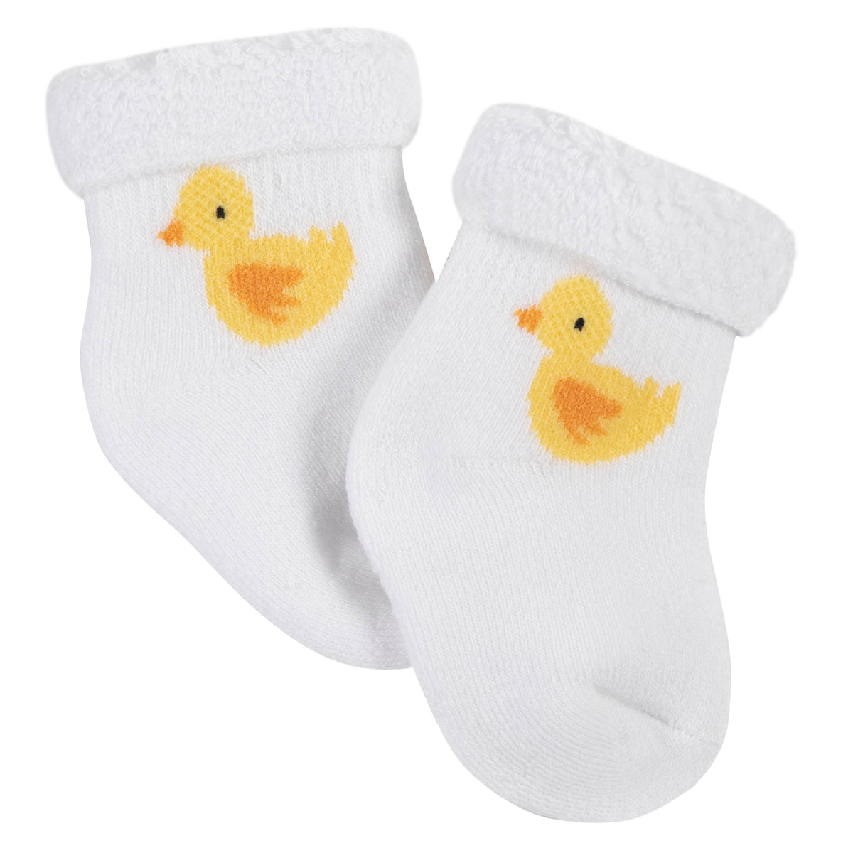 6-Pack Baby Neutral Baby Animals Wiggle-Proof Terry Bootie Socks, additional view 3