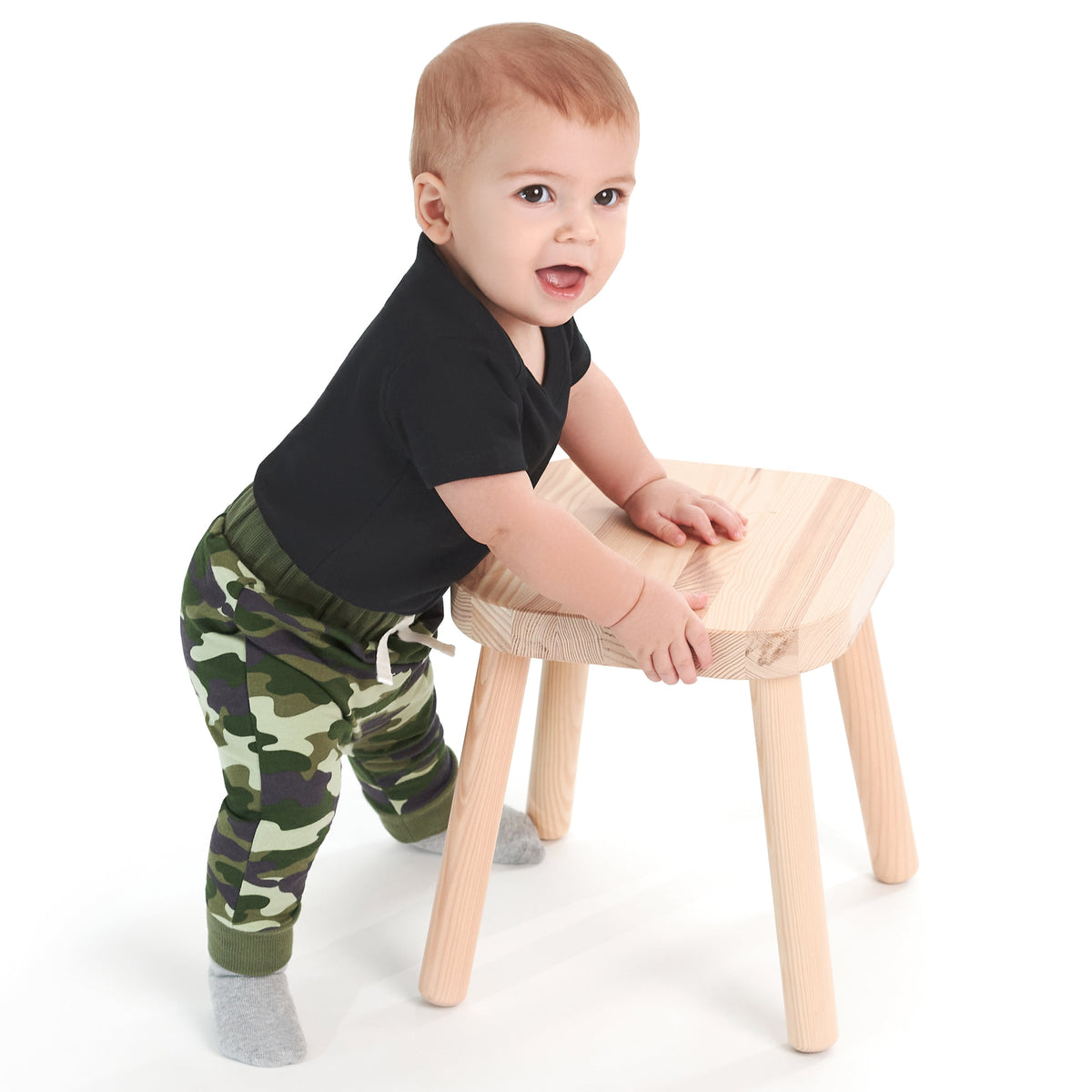 3-Pack Baby and Toddler Boys Camo Premium Jogger, lifestyle photo 1