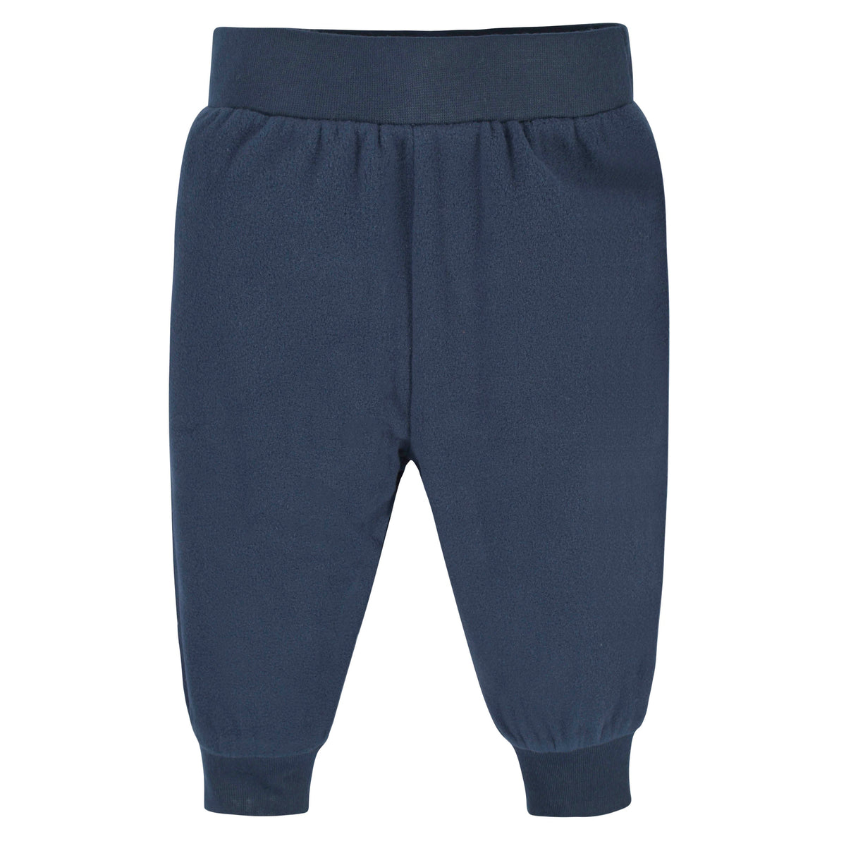 4-Pack Baby Boys Navy & Gray Microfleece Pants, additional view 1