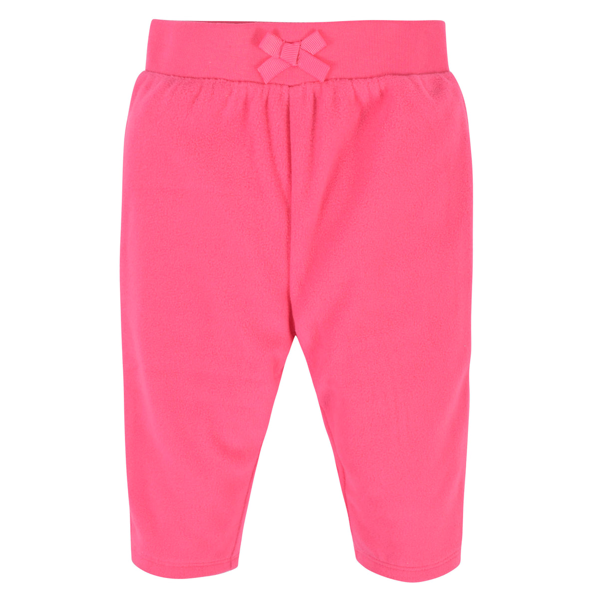 4-Pack Baby Girls Pink, Gray, & Black Microfleece Pants, additional view 1