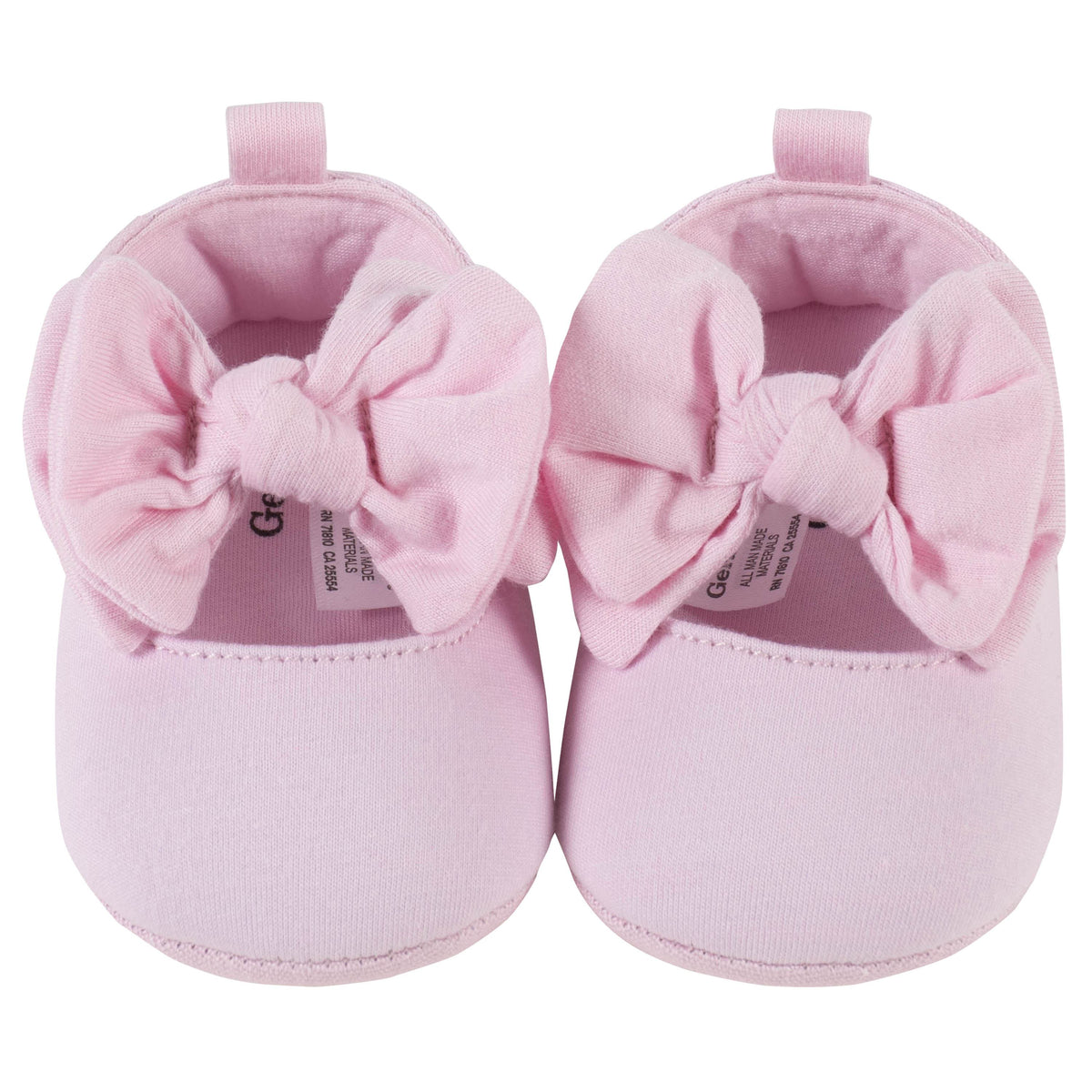 Baby Girls Pink Slipper Shoes, additional view 1