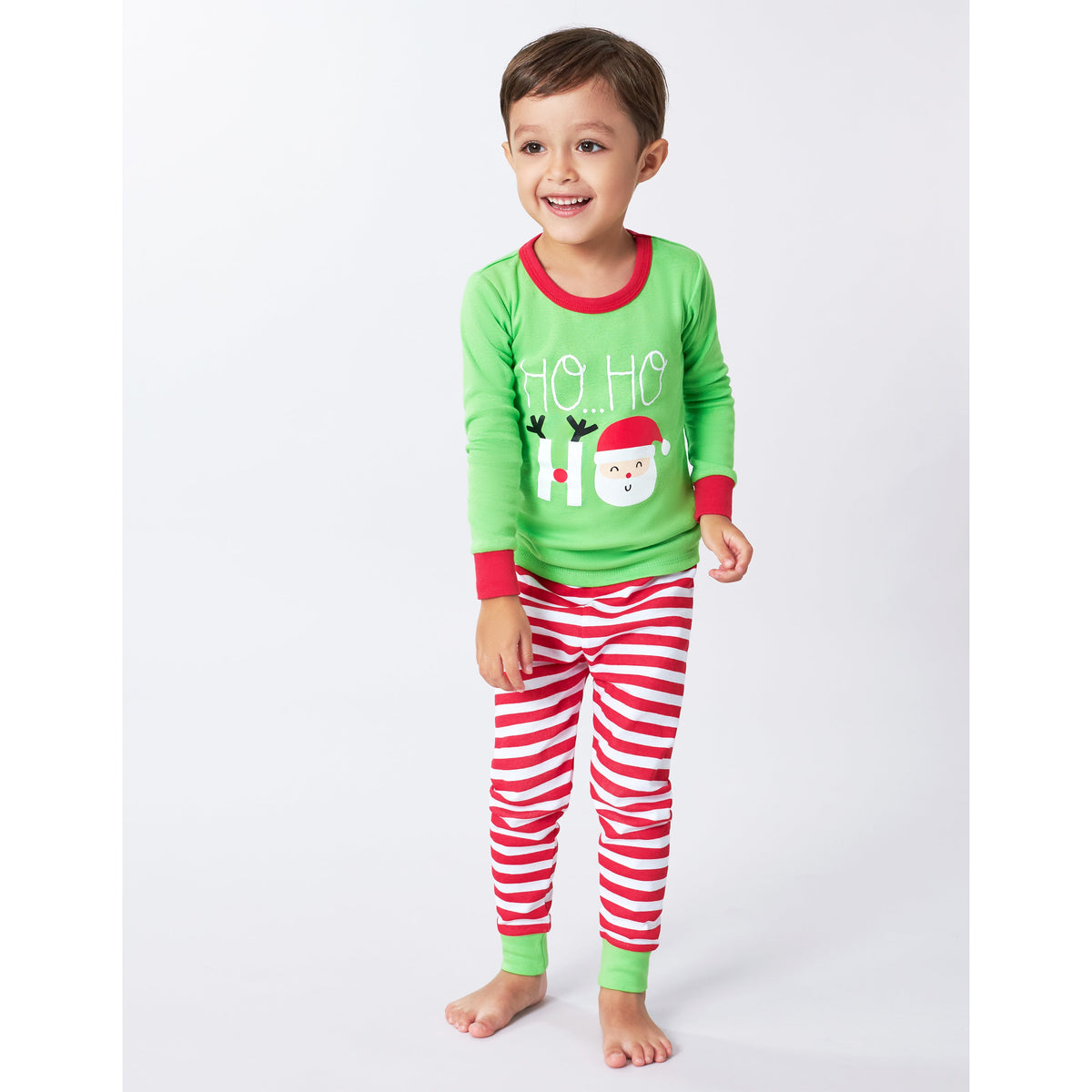 2-Piece Infant & Toddler "Ho Ho Ho" Snug Fit Cotton Pajamas, lifestyle photo 4