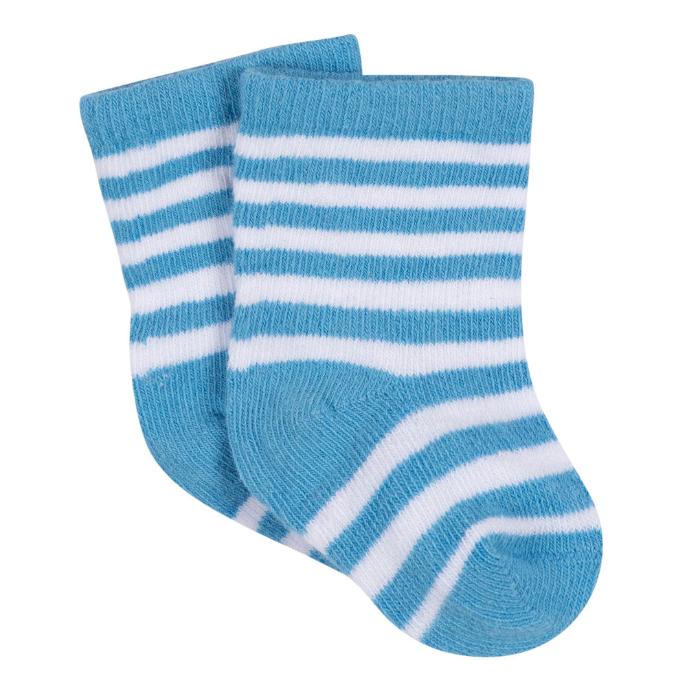 CASE of 20: 3-Pack Baby Boys Stars Jersey Crew Socks, additional view 2