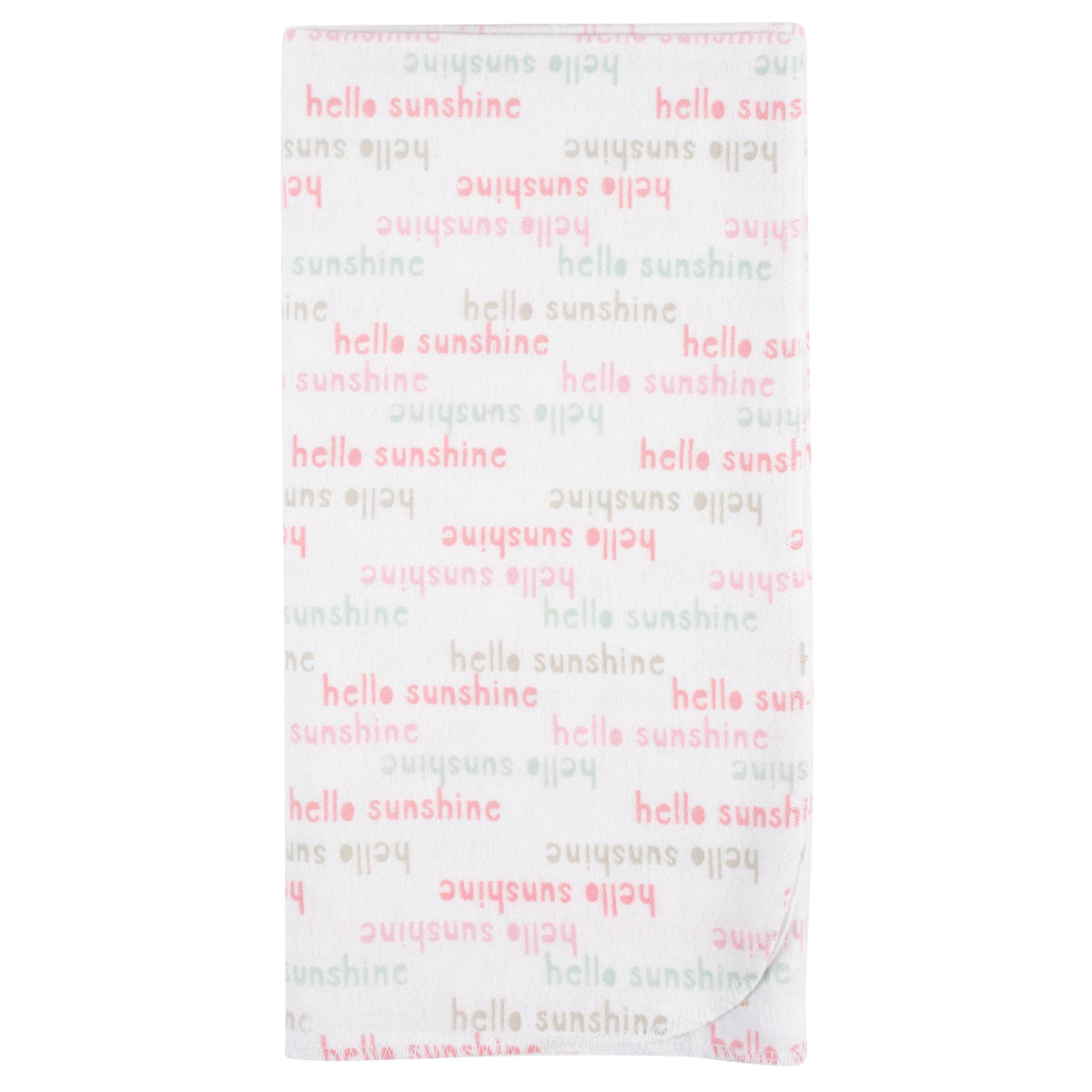 5-Pack Baby Girls Rainbows Flannel Receiving Blankets, additional view 3
