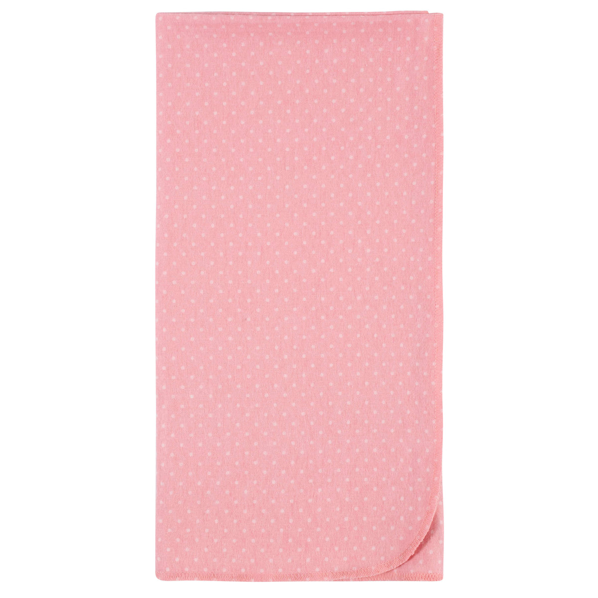 5-Pack Baby Girls Pink Critters Flannel Receiving Blankets, additional view 2
