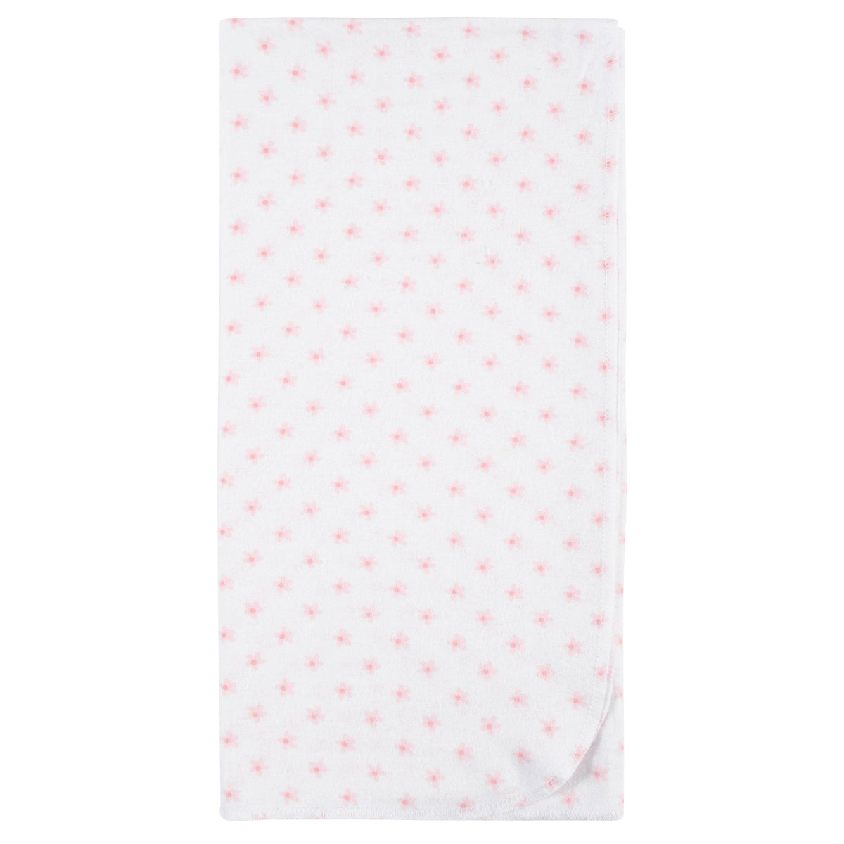 5-Pack Baby Girls Pink Critters Flannel Receiving Blankets, additional view 3