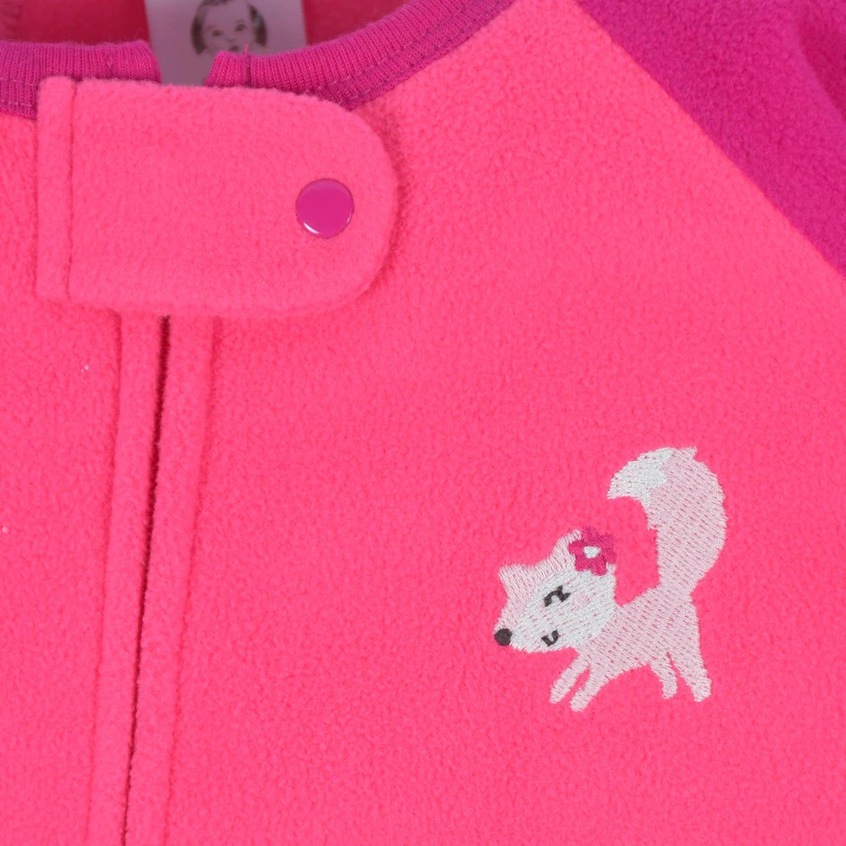 4-Pack Baby & Toddler Girls Fox & Floral Fleece Pajamas, close-up detail 1, view 11