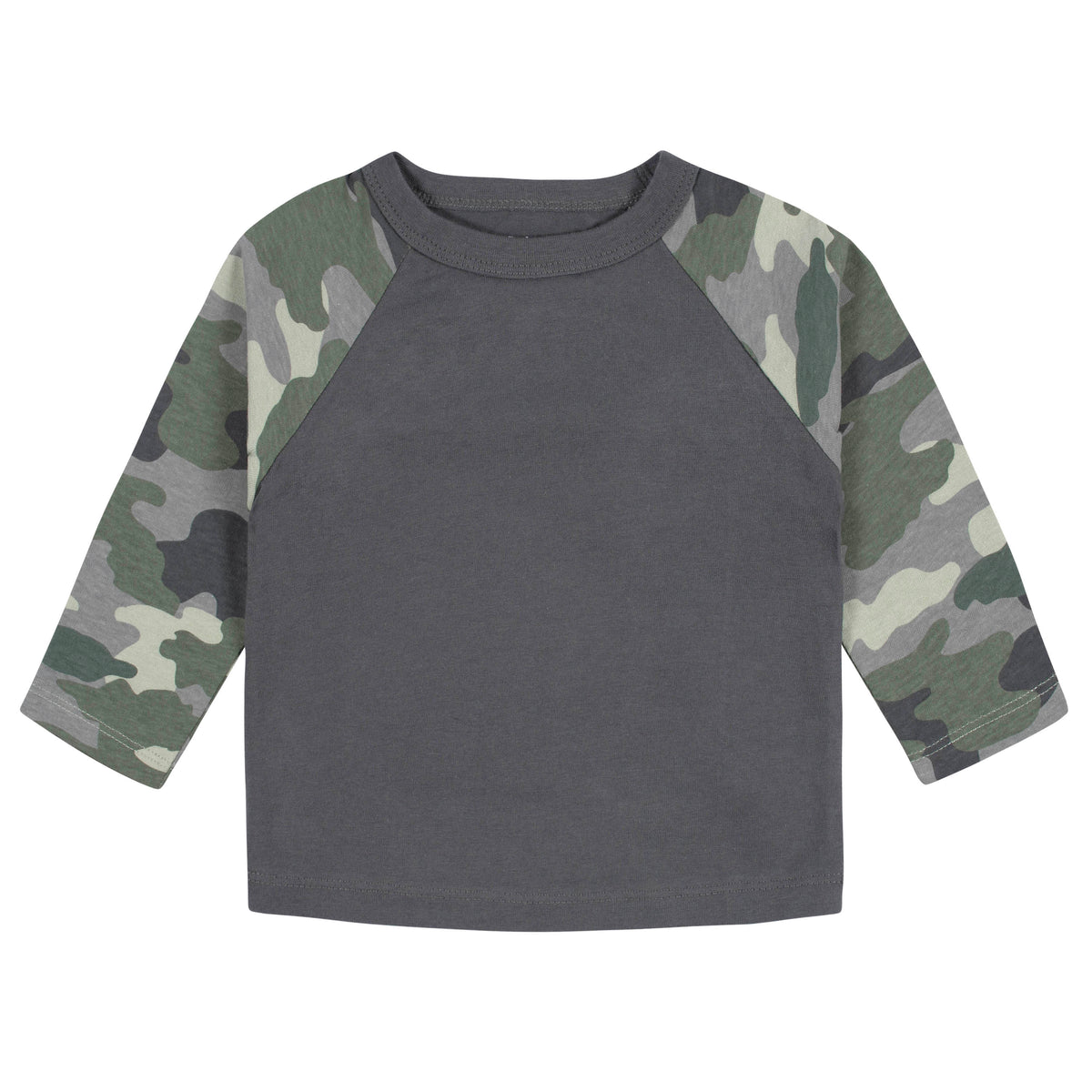 3-Pack Baby & Toddler Boys Color Me Camo Long Sleeve Baseball Tees, additional view 3