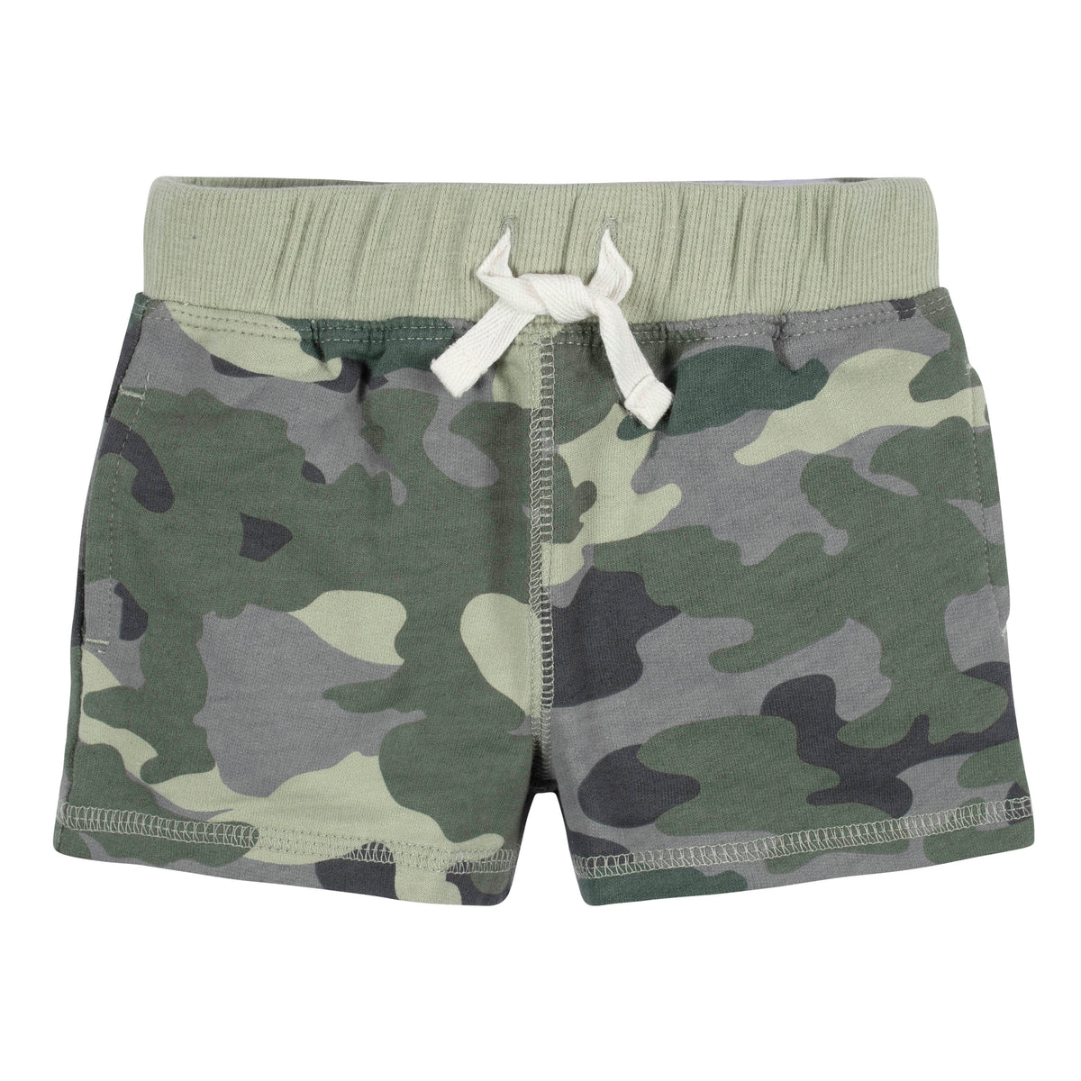 3-Pack Baby & Toddler Boys Color Me Camo Pull-On Knit Shorts, additional view 2