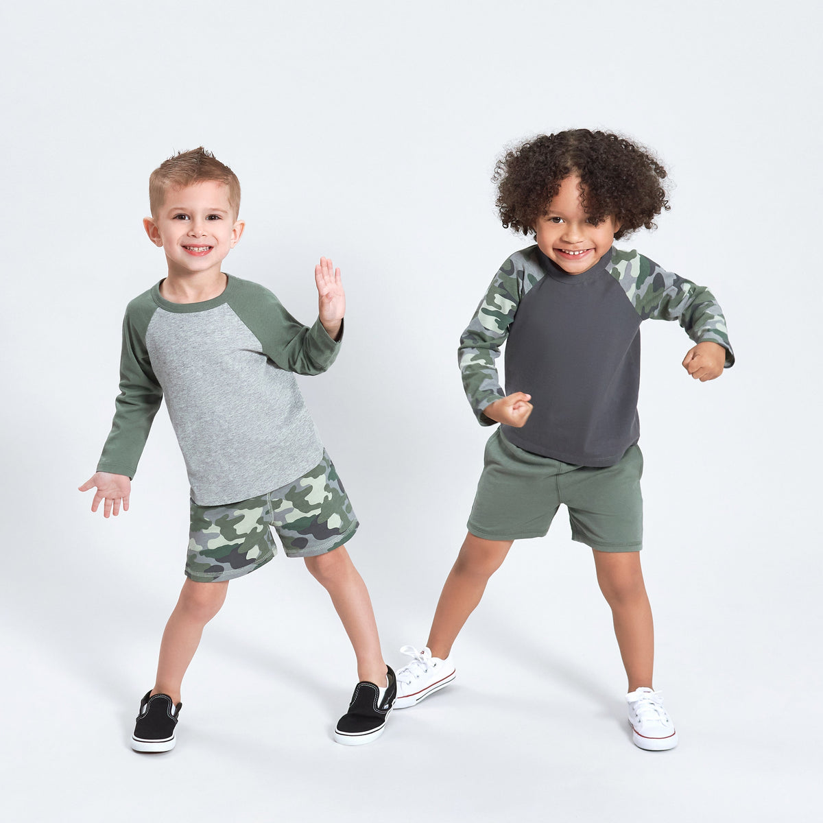 3-Pack Baby & Toddler Boys Color Me Camo Pull-On Knit Shorts, lifestyle photo 3