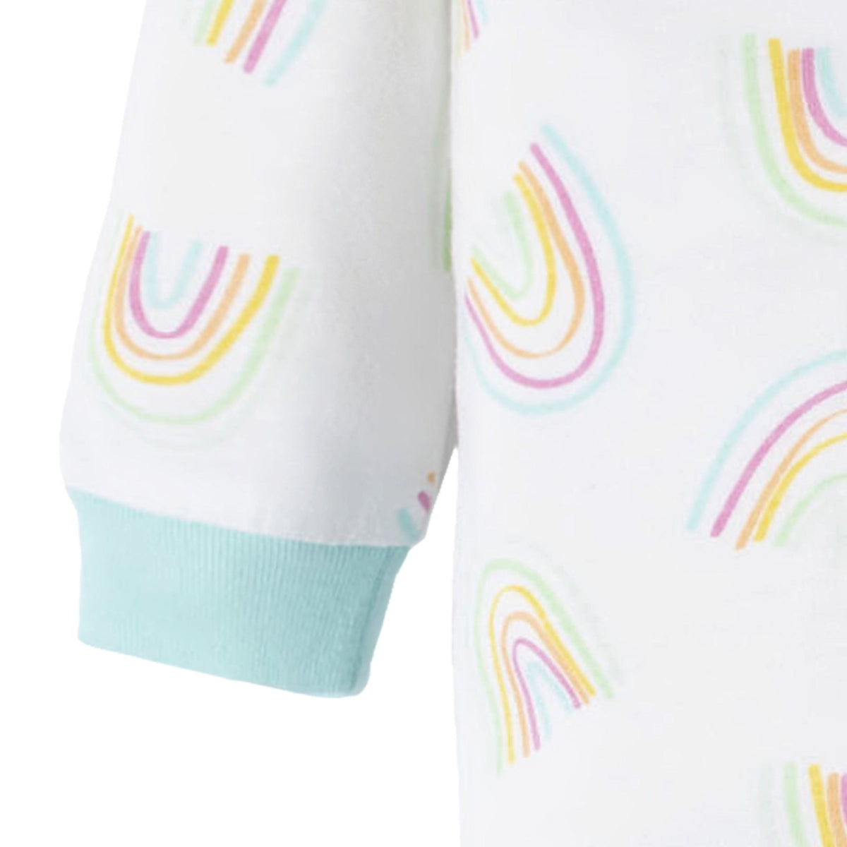 2-Pack Baby Girls Dots Of Rainbows Sleep 'N Plays, close-up detail 2