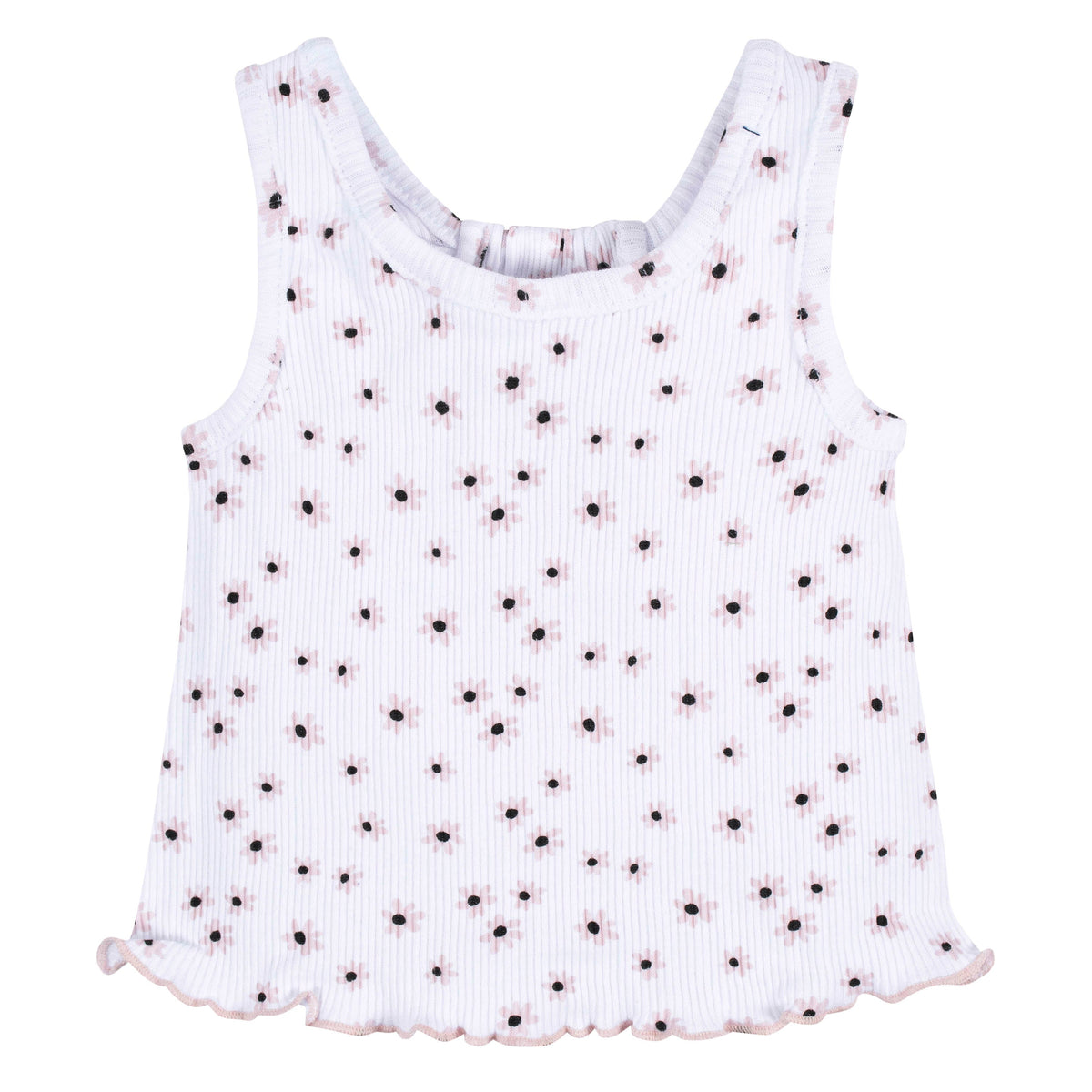 3-Pack Baby & Toddler Girls Sweet Florals Racer Back Tank Tops, additional view 3