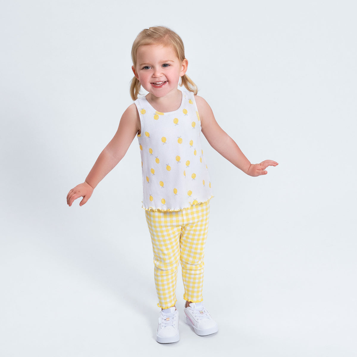 3-Pack Baby & Toddler Girls Picnic Day Dreams Racer Back Tank Tops, lifestyle photo 1