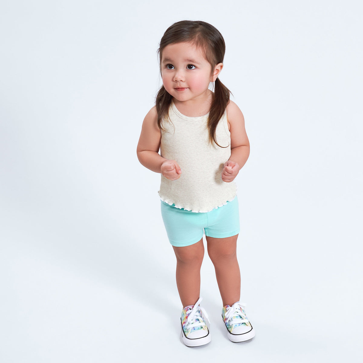 3-Pack Baby & Toddler Girls Picnic Day Dreams Pull-On Bike Shorts, lifestyle photo 2