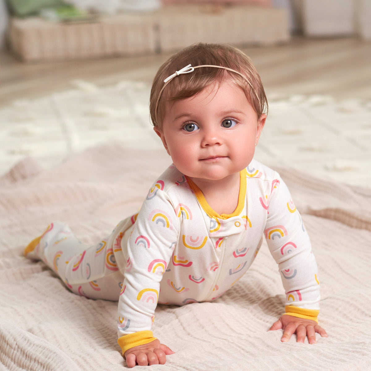 2-Pack Baby Girls Golden Floral Sleep 'N Plays, lifestyle photo 4