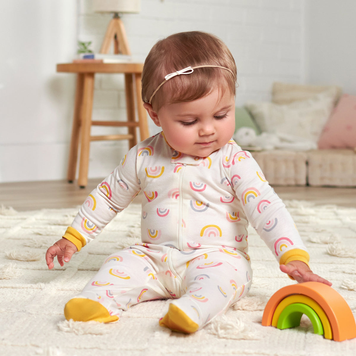 2-Pack Baby Girls Golden Floral Sleep 'N Plays, lifestyle photo 5