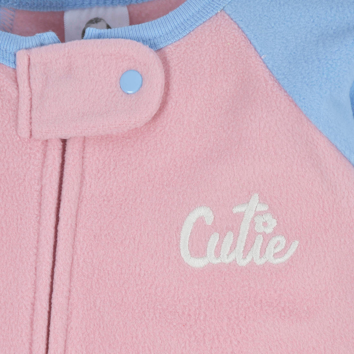4-Pack Baby & Toddler Girls Tiger & Cutie Fleece Pajamas, close-up detail 1, view 4
