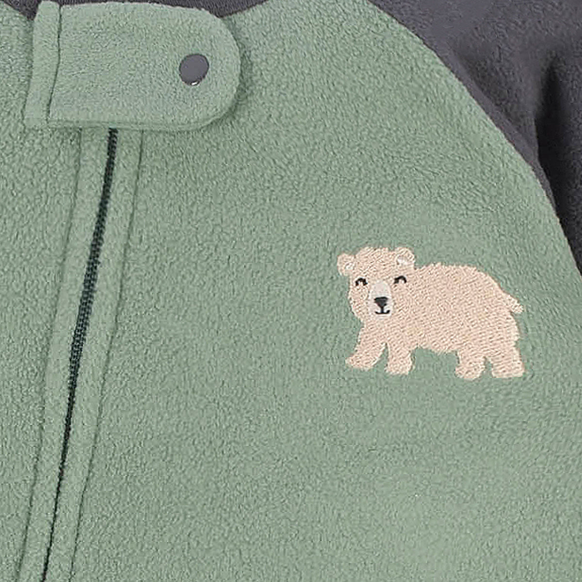 4-Pack Baby & Toddler Boys Buffalo & Bears Fleece Pajamas, close-up detail 1