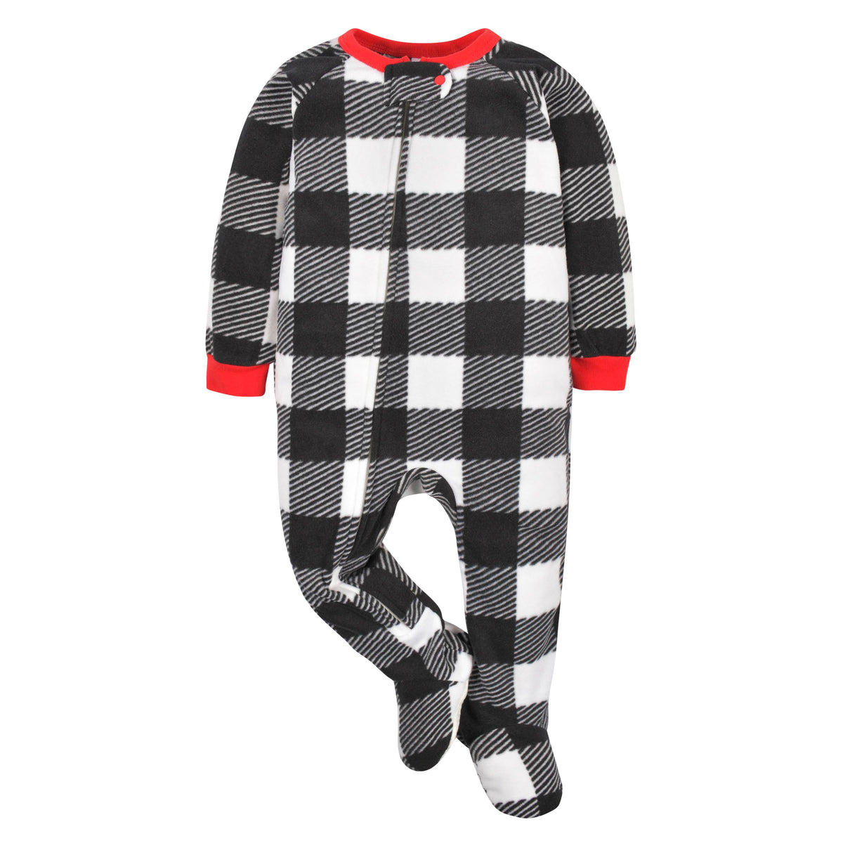 2-Pack Baby & Toddler Neutral Snowman Fleece Pajamas, additional view 2
