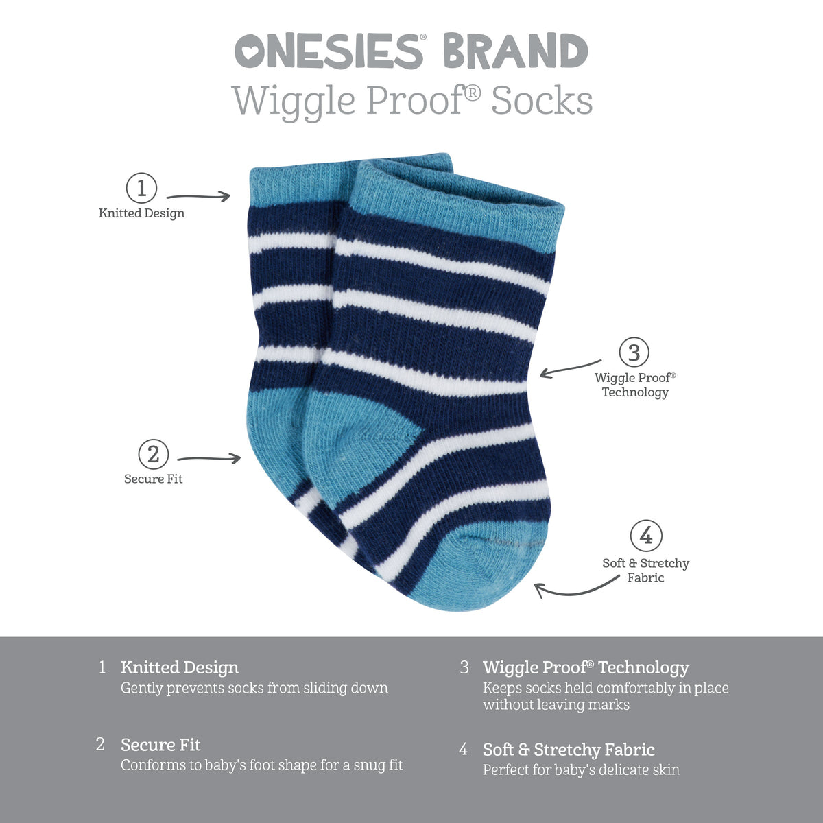 12-Pack Baby & Toddler Boys Construction Zone Jersey Crew Wiggle Proof Socks, view 14