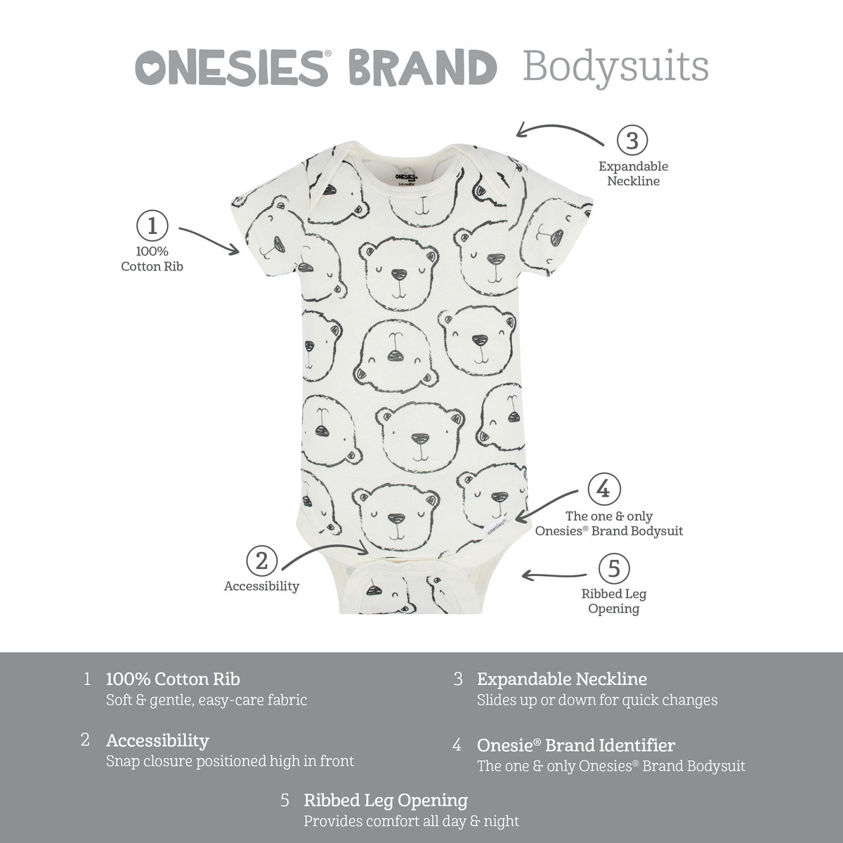 8-Pack Baby Boys Unbearably Cute Short Sleeve Onesies Bodysuits, view 12