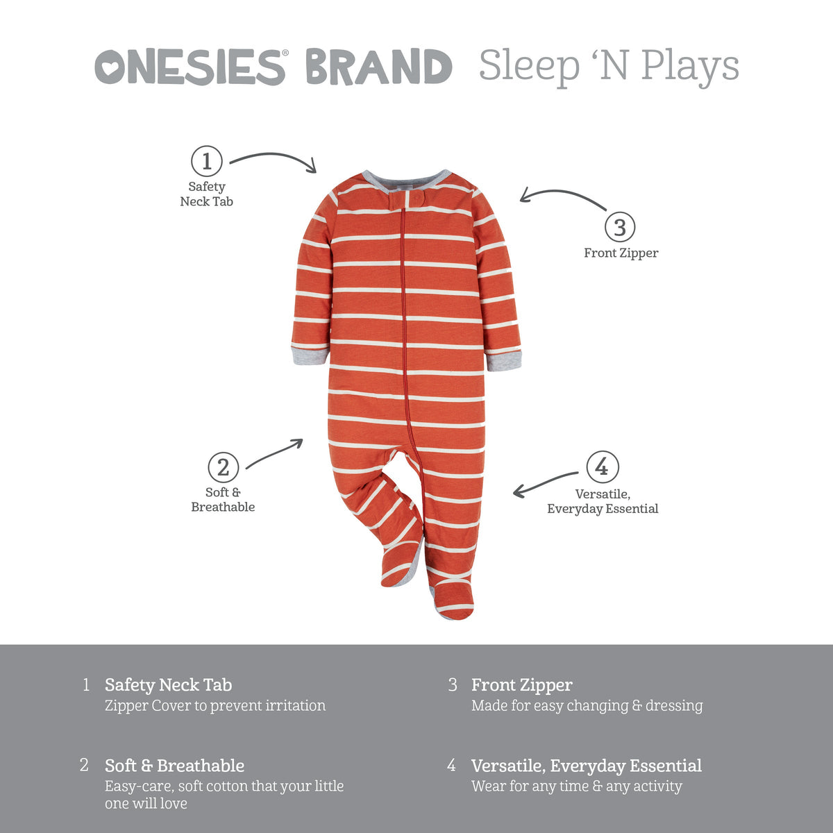 4-Pack Baby Boys Unbearably Cute Sleep 'N Plays, view 6