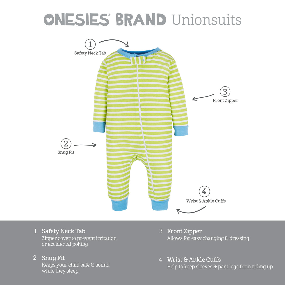 3-Pack Baby & Toddler Boys Stripes & Doggies Snug Fit Footless Pajamas, view 8
