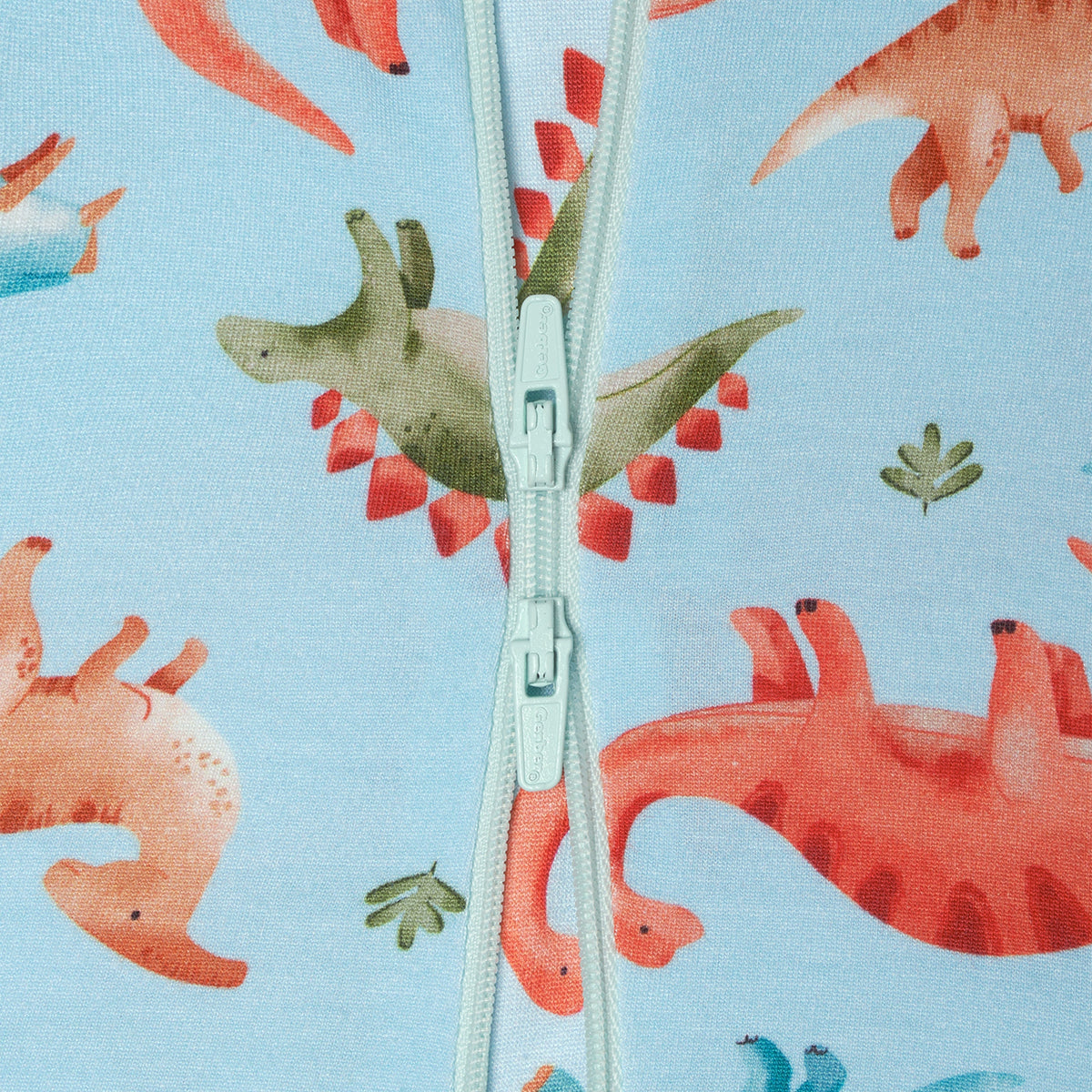 Baby & Toddler Snugosaurous Buttery Soft Viscose Made from Eucalyptus Snug Fit Footed Pajamas, close-up detail 3