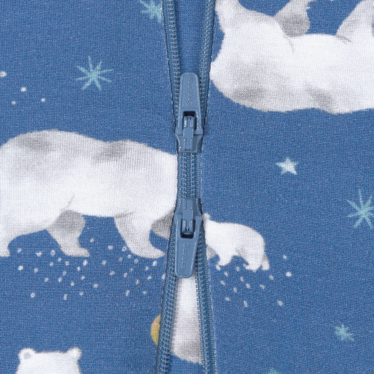 Baby & Toddler Polar Night Buttery Soft Viscose Made from Eucalyptus Snug Fit Footed Pajamas, close-up detail 3