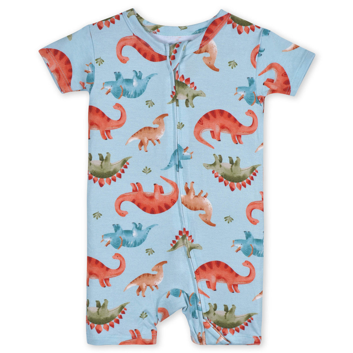 Baby Snugosaurous Buttery Soft Viscose Made from Eucalyptus Snug Fit Romper, view 2