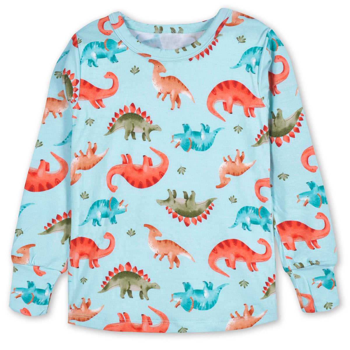 2-Piece Infant & Toddler Snugosaurous Buttery Soft Viscose Made from Eucalyptus Snug Fit Pajamas, additional view 1