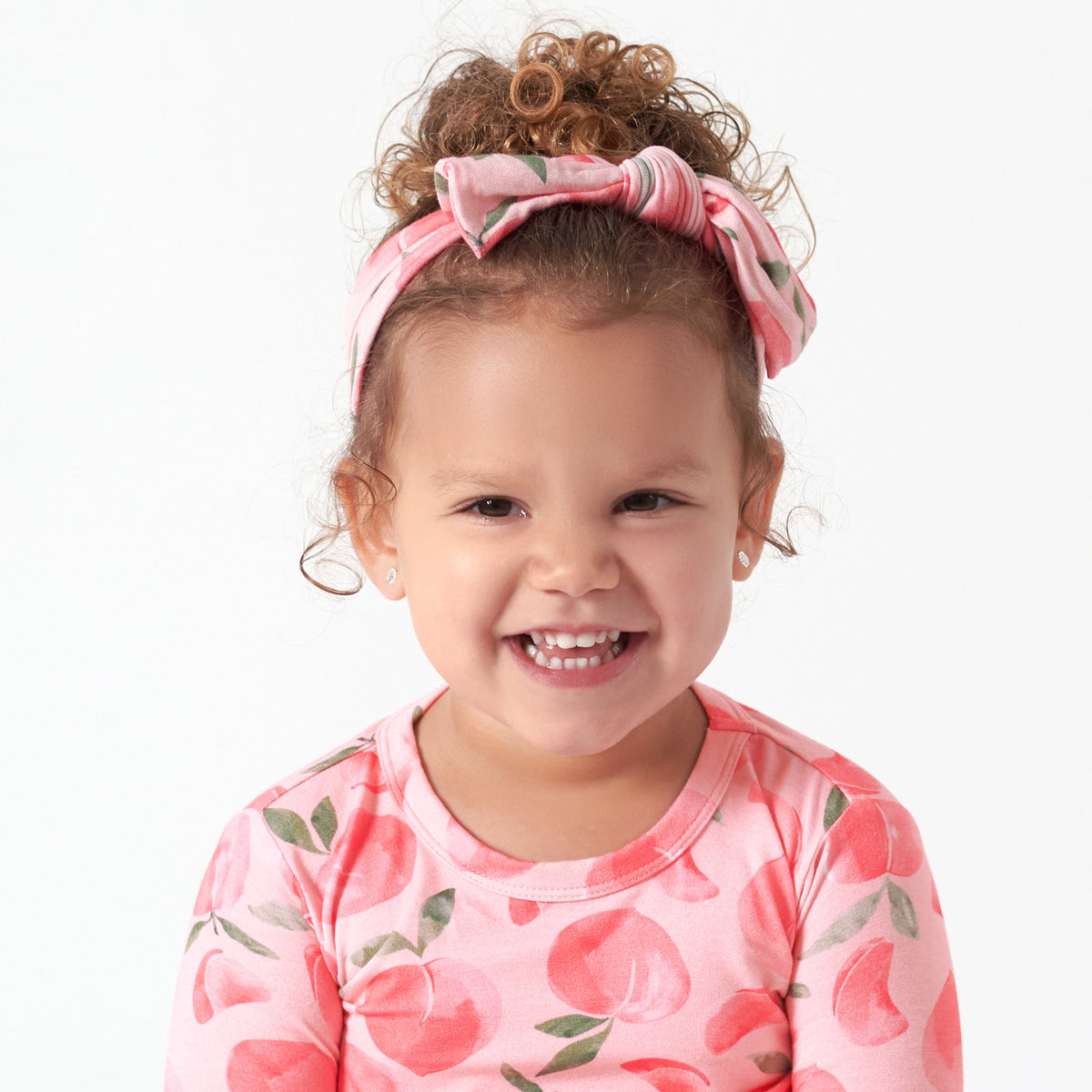 Girls Just Peachy Buttery Soft Viscose Made from Eucalyptus Headband, lifestyle photo 1