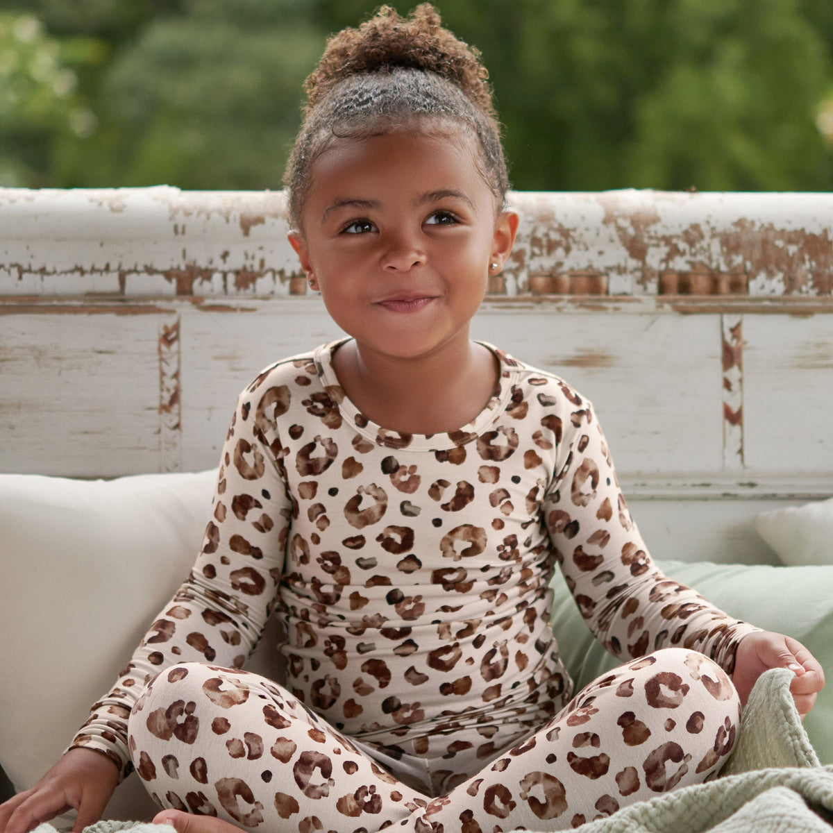 2-Piece Infant & Toddler Spotted Leopard Buttery Soft Viscose Made from Eucalyptus Snug Fit Pajamas, lifestyle photo 32