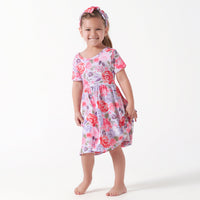 Infant & Toddler Girls Lilac Garden Buttery Soft Viscose Made from Eucalyptus Twirl Dress