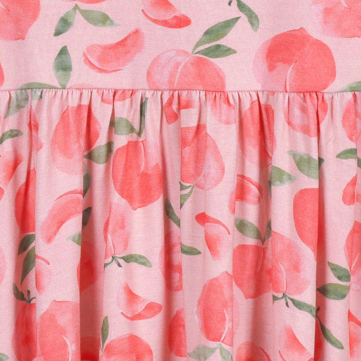 Infant & Toddler Girls Just Peachy Buttery Soft Viscose Made from Eucalyptus Twirl Dress, close-up detail 1