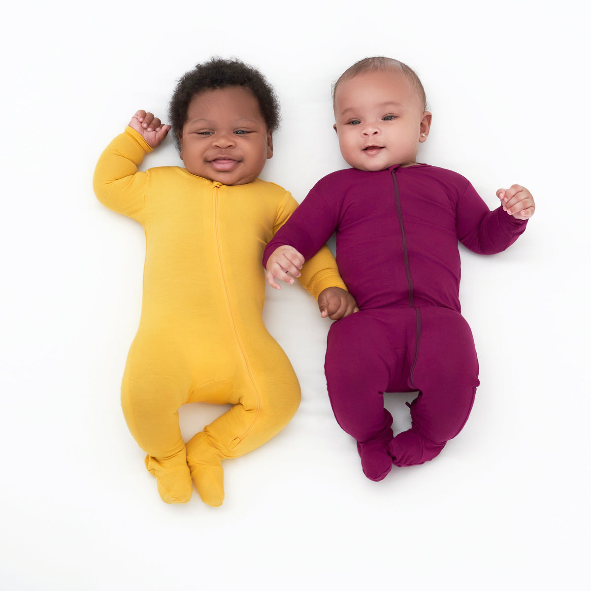 Baby & Toddler Honey Buttery Soft Viscose Made from Eucalyptus Snug Fit Footed Pajamas, view 3