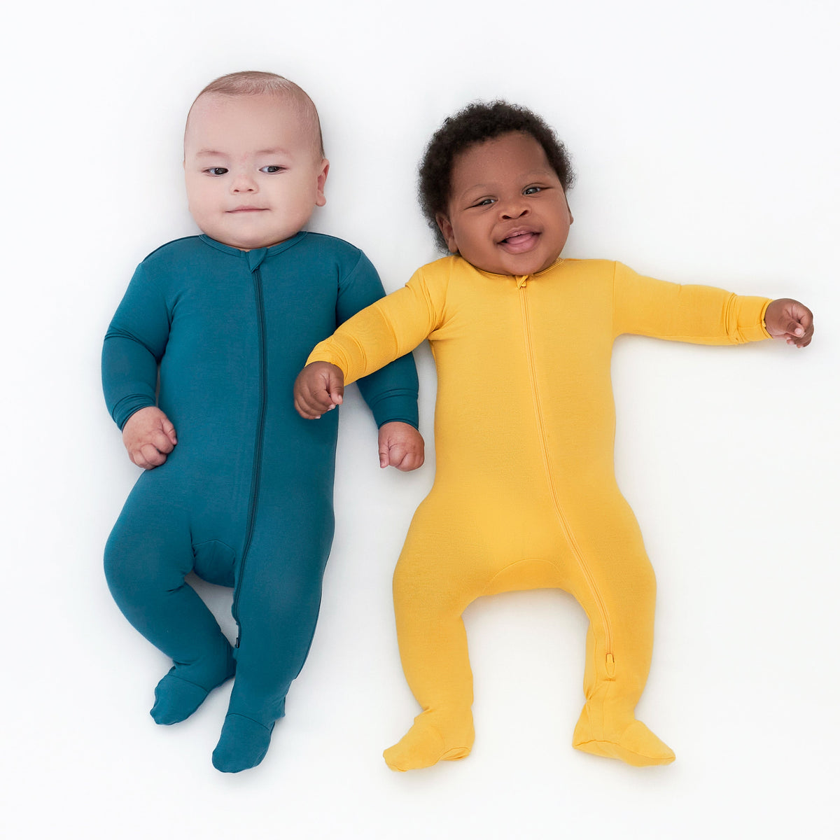 Baby & Toddler Honey Buttery Soft Viscose Made from Eucalyptus Snug Fit Footed Pajamas, view 4
