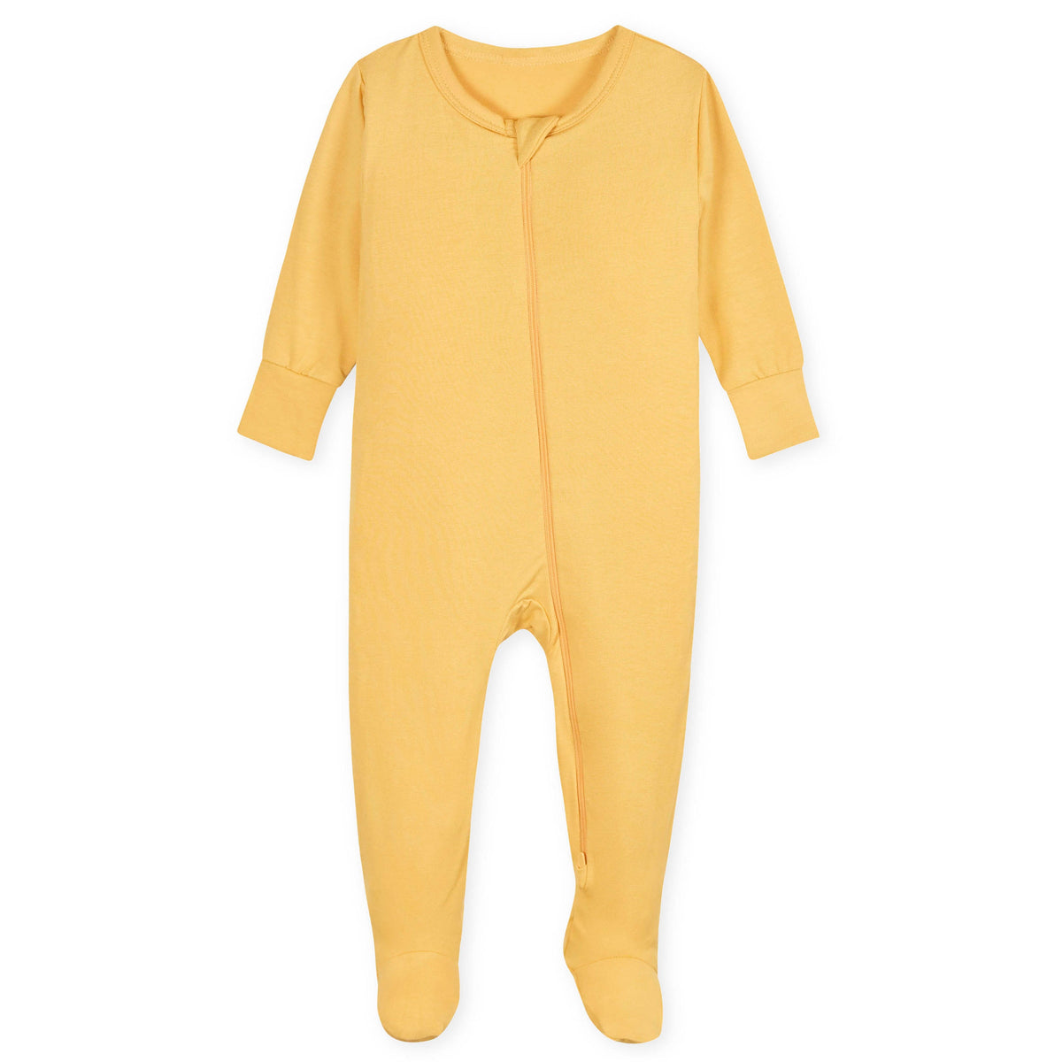 Baby & Toddler Honey Buttery Soft Viscose Made from Eucalyptus Snug Fit Footed Pajamas, view 2