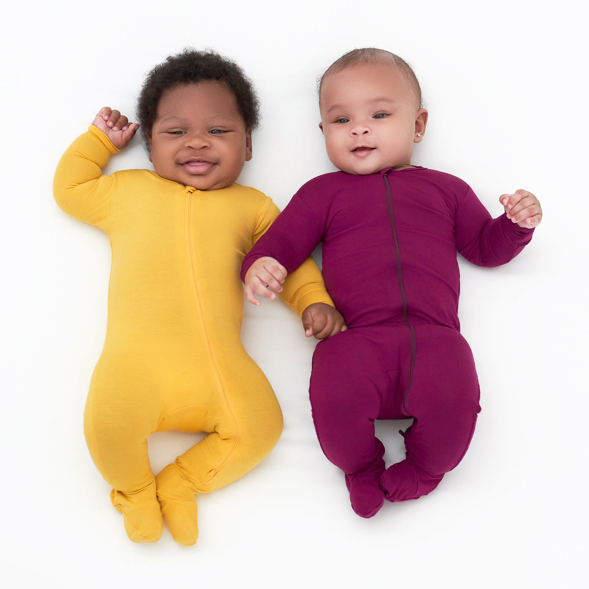 Baby & Toddler Raspberry Buttery Soft Viscose Made from Eucalyptus Snug Fit Footed Pajamas, view 6