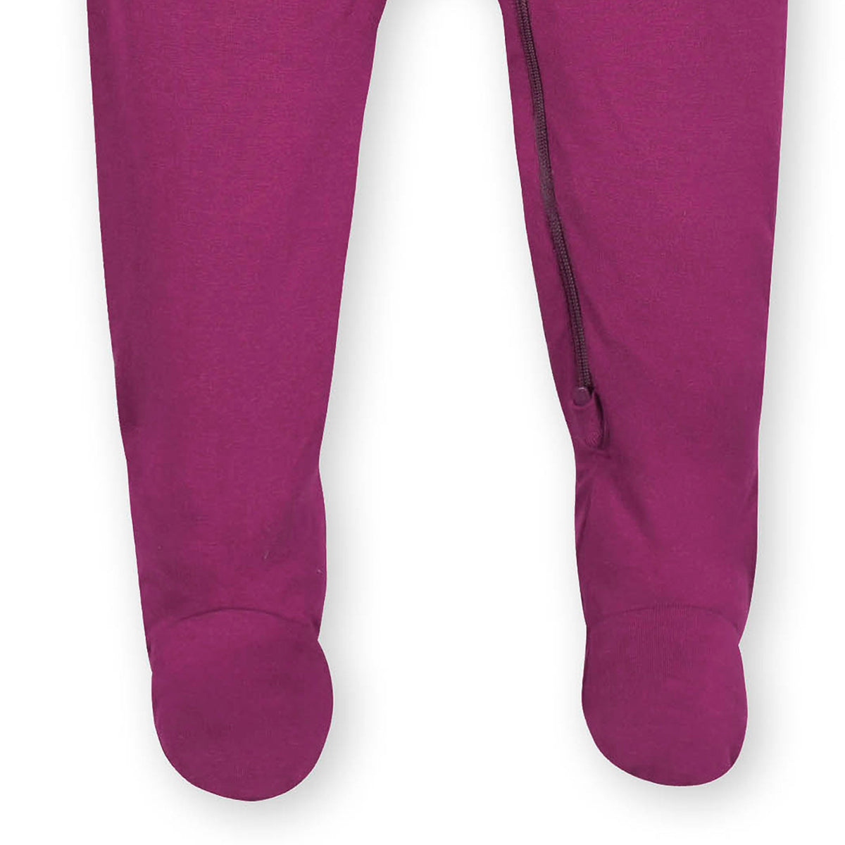 Baby & Toddler Raspberry Buttery Soft Viscose Made from Eucalyptus Snug Fit Footed Pajamas, close-up detail 2