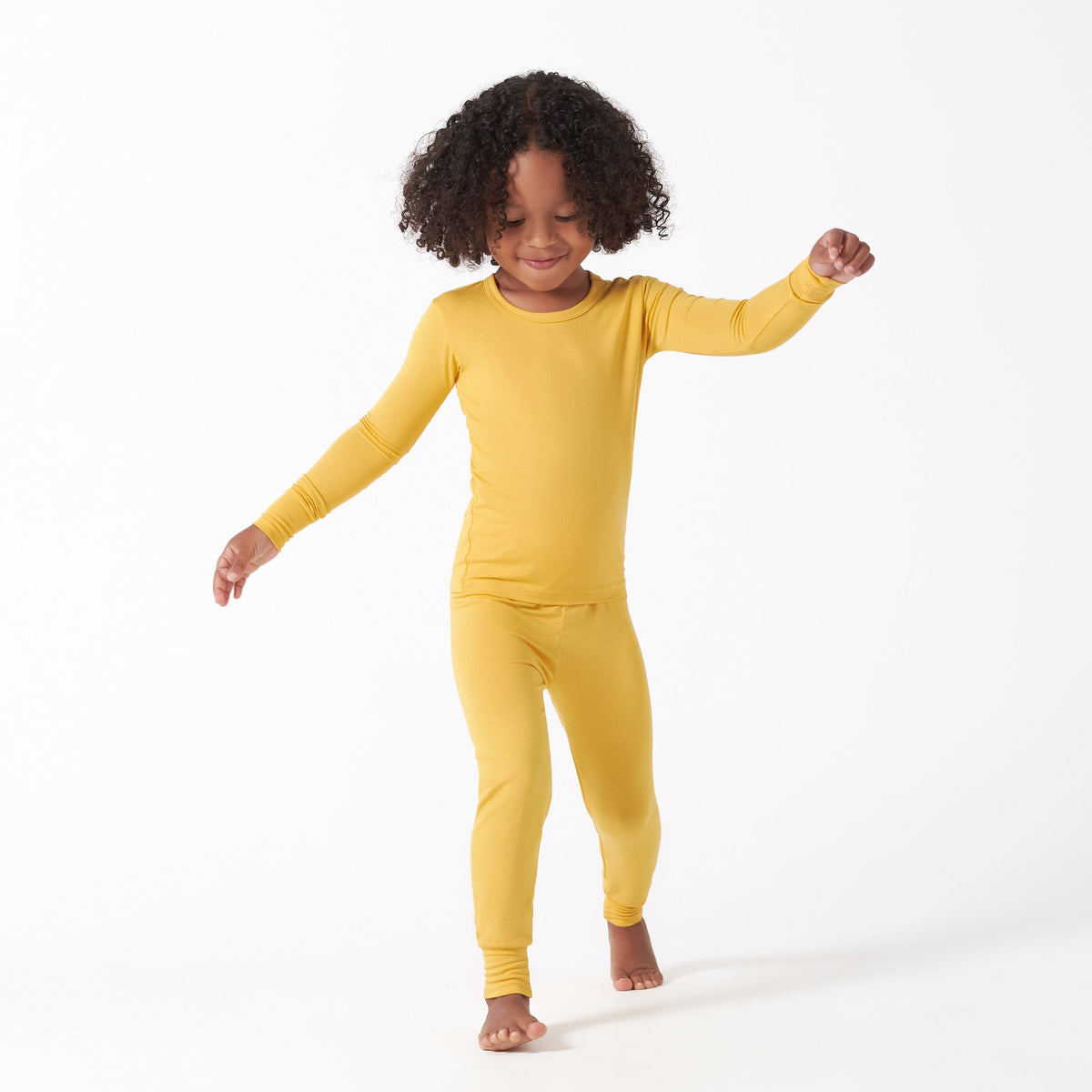 2-Piece Infant & Toddler Honey Buttery Soft Viscose Made from Eucalyptus Snug Fit Pajamas, lifestyle photo 1