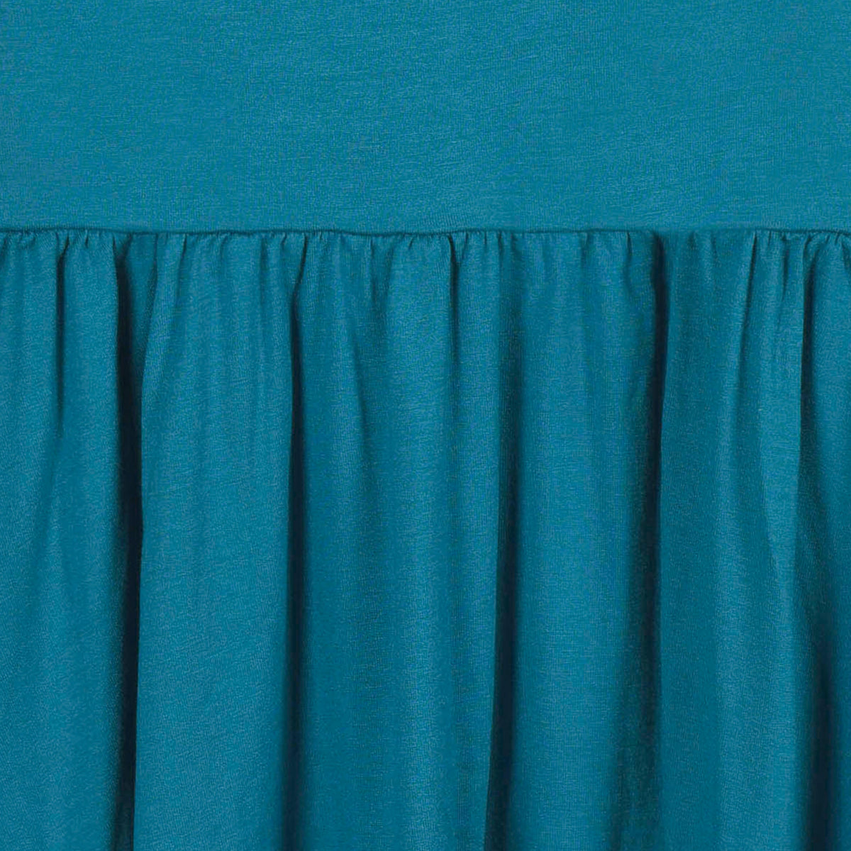 Infant & Toddler Girls Ocean Teal Buttery Soft Viscose Made from Eucalyptus Twirl Dress, close-up detail 1