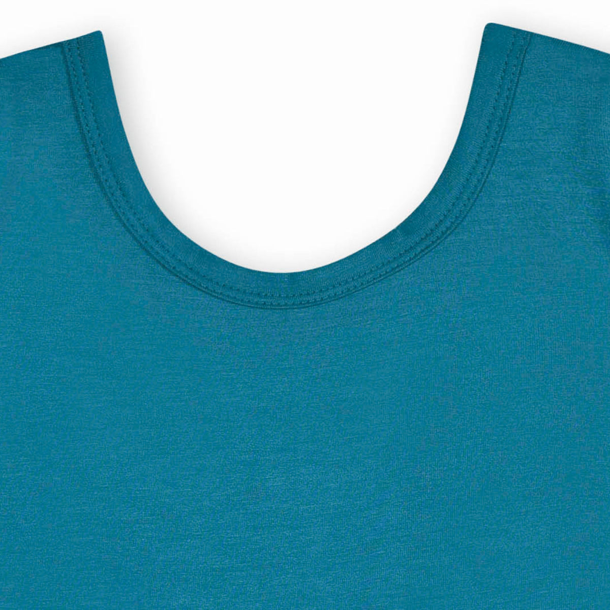 Infant & Toddler Girls Ocean Teal Buttery Soft Viscose Made from Eucalyptus Twirl Dress, close-up detail 2