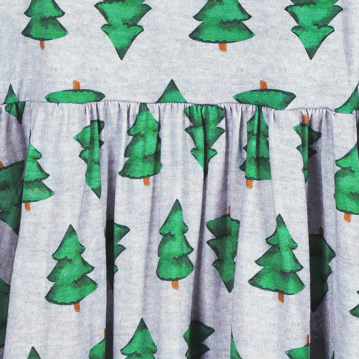 Infant & Toddler Girls Spruce Buttery Soft Viscose Made from Eucalyptus Holiday Twirl Dress, close-up detail 1