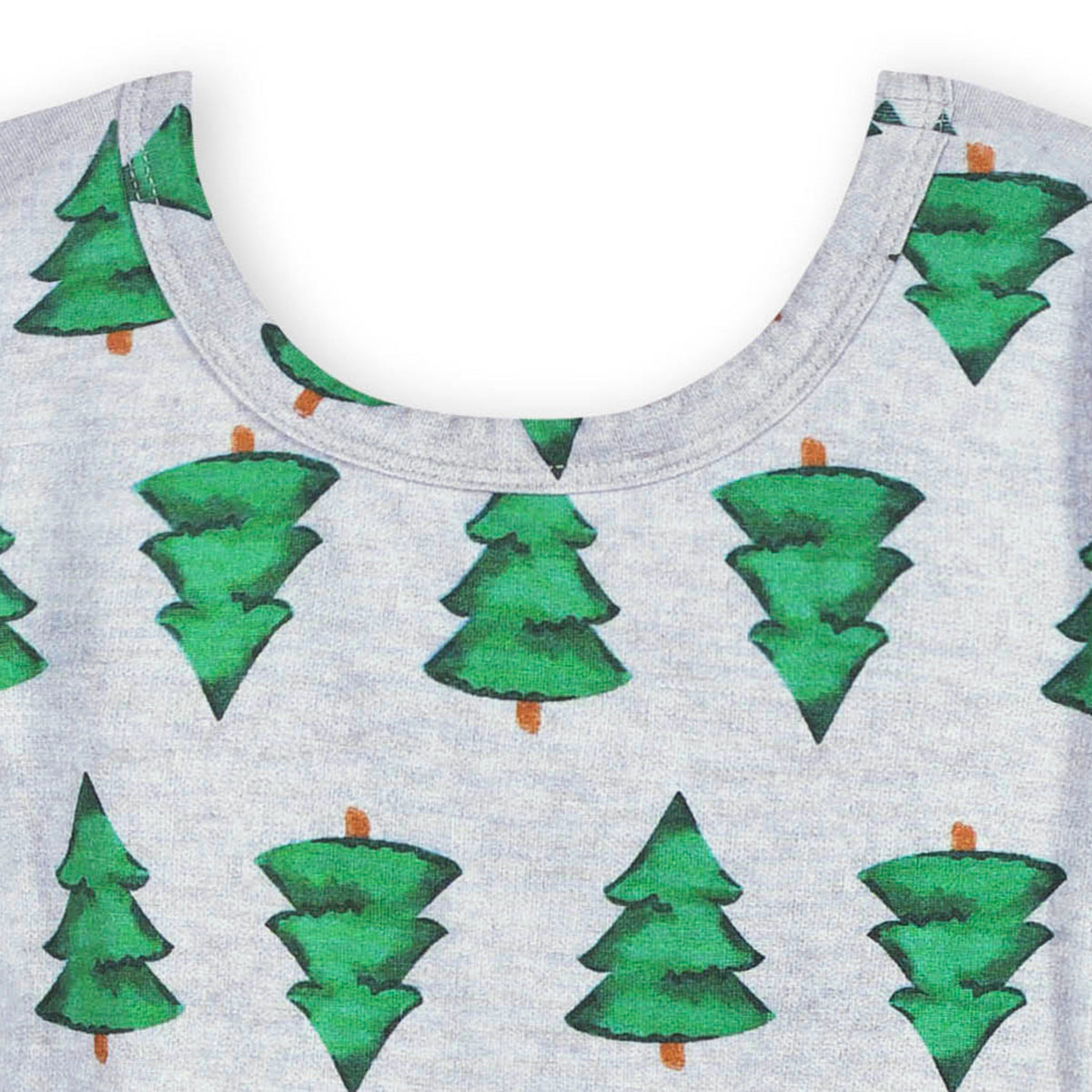 Infant & Toddler Girls Spruce Buttery Soft Viscose Made from Eucalyptus Holiday Twirl Dress, close-up detail 2