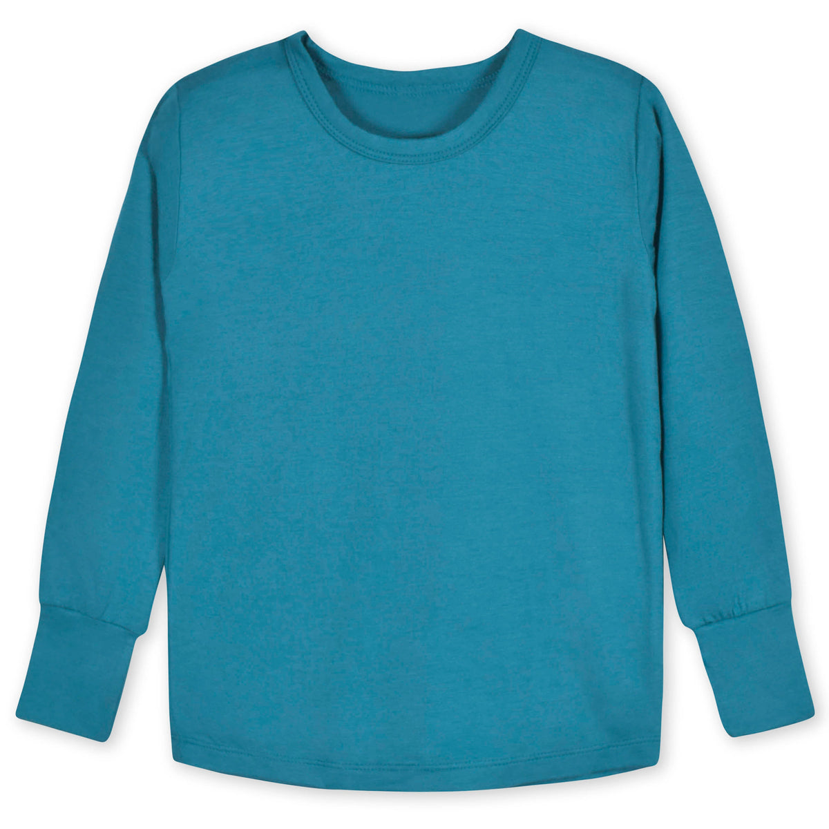 2-Piece Infant & Toddler Ocean Teal Buttery Soft Viscose Made from Eucalyptus Snug Fit Pajamas, additional view 1