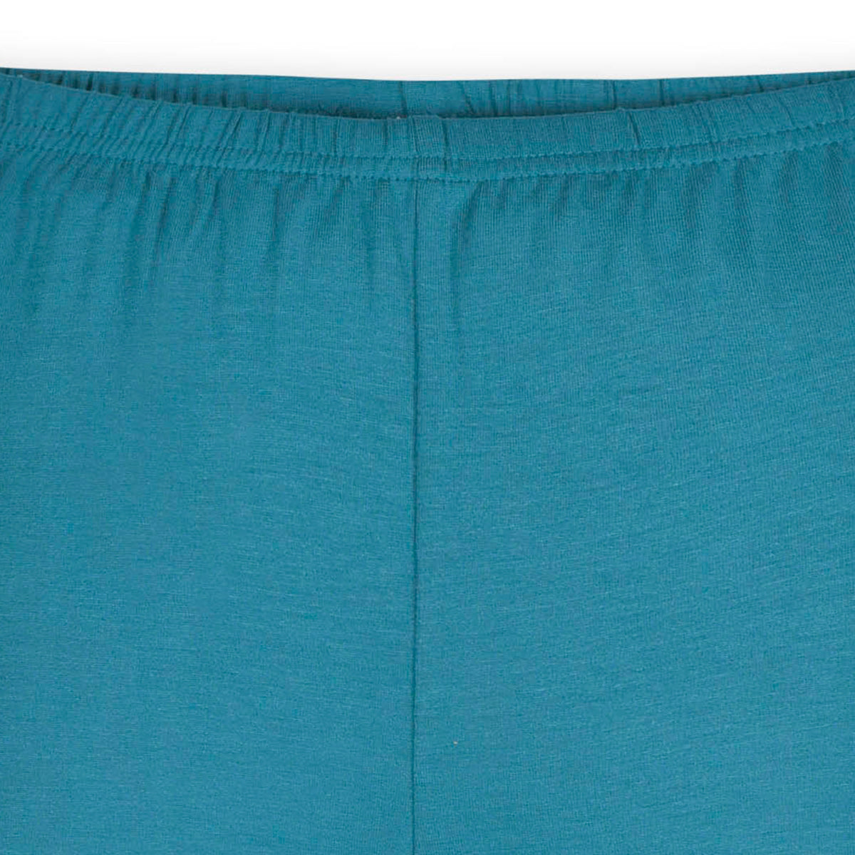 2-Piece Infant & Toddler Ocean Teal Buttery Soft Viscose Made from Eucalyptus Snug Fit Pajamas, close-up detail 2