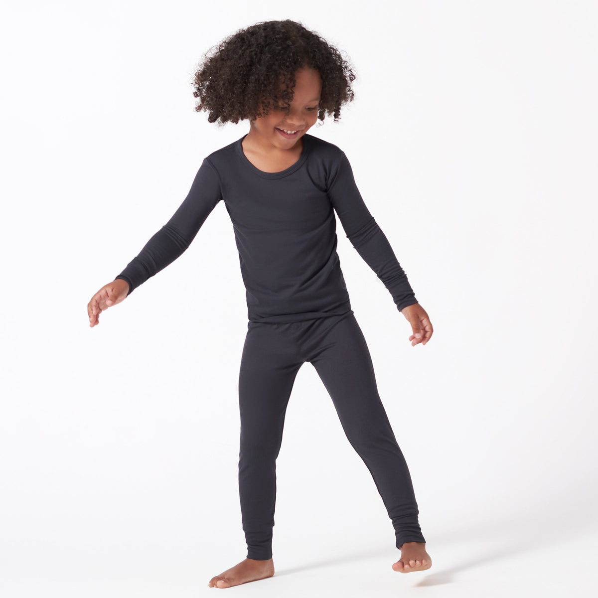 2-Piece Infant & Toddler Shadow Buttery Soft Viscose Made from Eucalyptus Snug Fit Pajamas, lifestyle photo 1