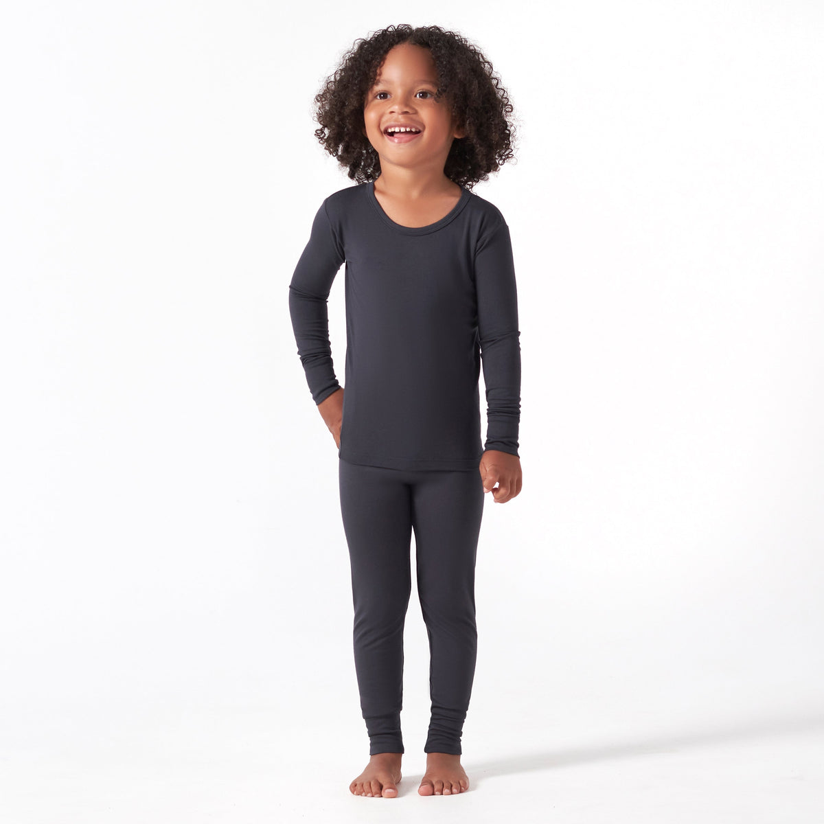 2-Piece Infant & Toddler Shadow Buttery Soft Viscose Made from Eucalyptus Snug Fit Pajamas, lifestyle photo 2
