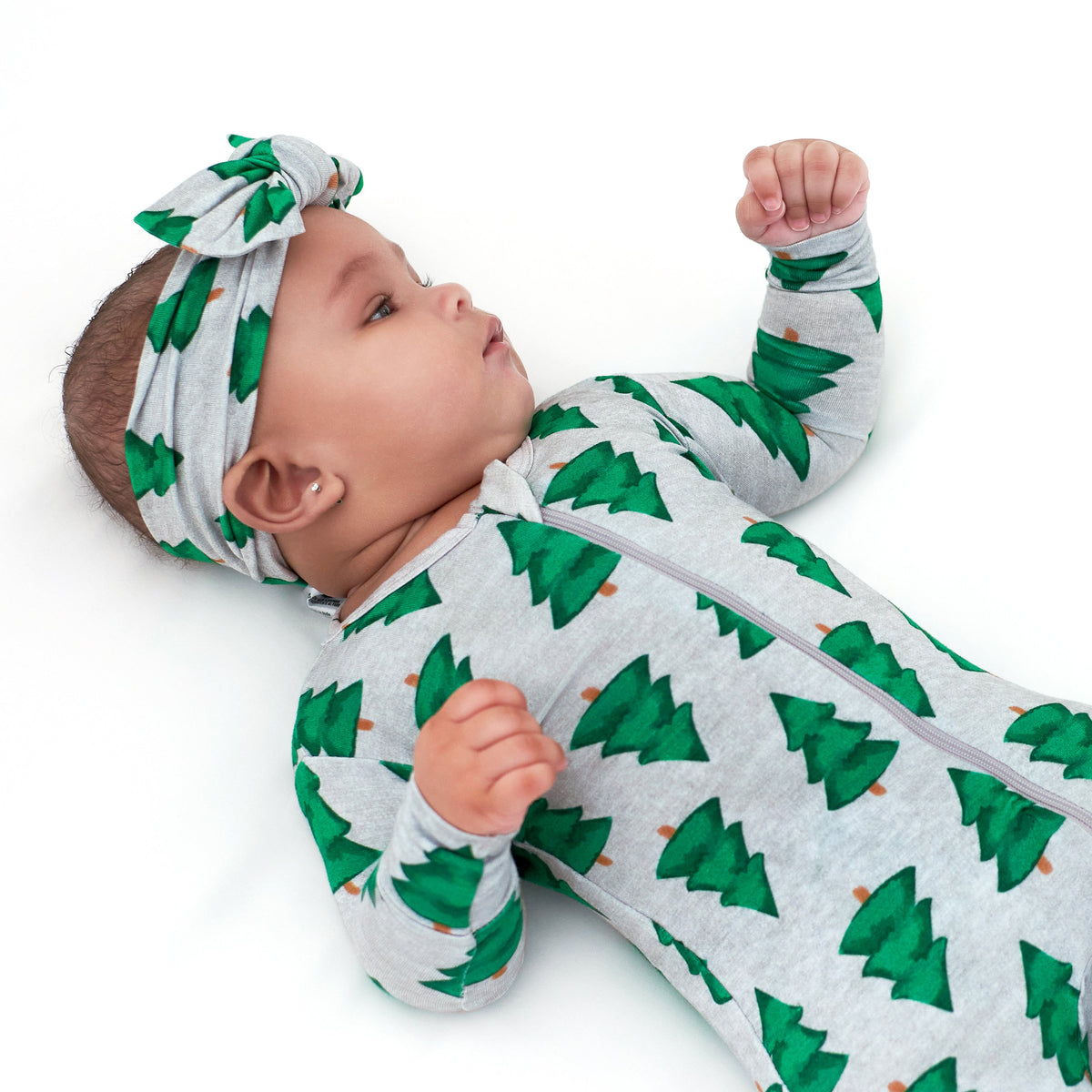Girls Spruce Buttery Soft Viscose Made from Eucalyptus Holiday Headband, view 4